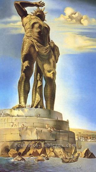 The Colossus of Rhodes 1954 Cubism Dada Surrealism Salvador Dali Oil Paintings